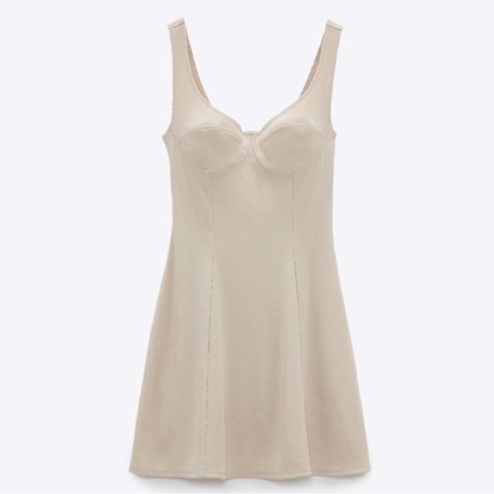 ZARA Sleeveless Knit Bustier Dress
